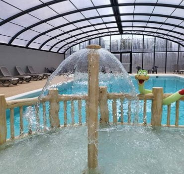 jeu cloche à eau pataugeoire camping à erquy