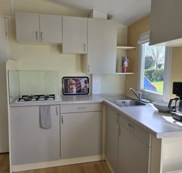 cuisine mobilhome Atlante Camping les Roches Erquy