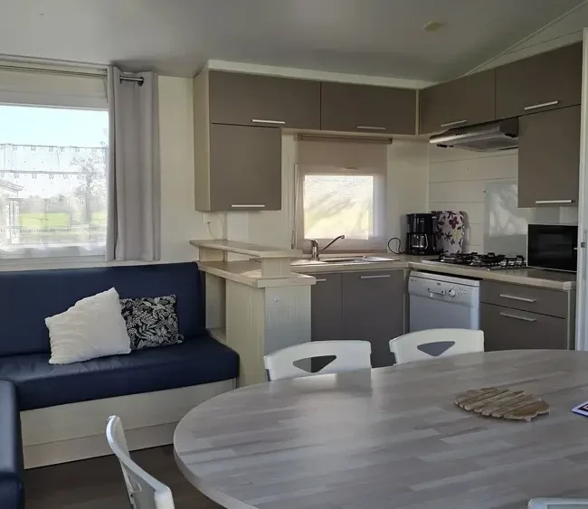 Location mobilhome 6 personnes proche plage de Saint Pabu et Pléneuf Val André