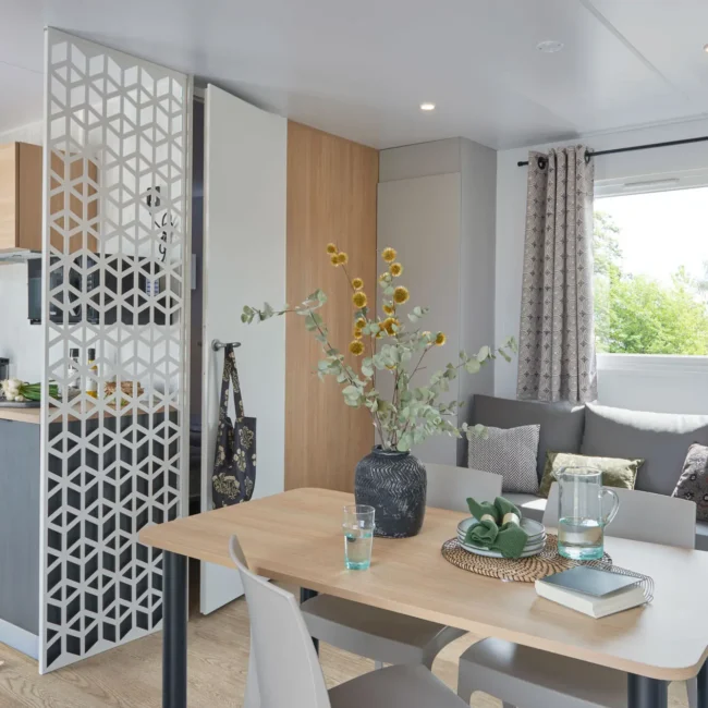 Location mobilhome vue mer Premium à Erquy proche plage Saint Pabu